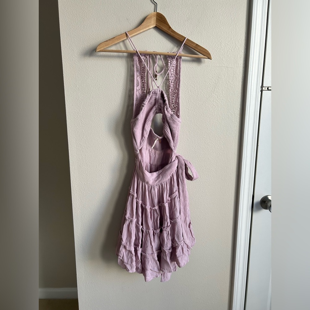 FREE PEOPLE Hot Dang Mini Dress Lilac Lavender Purple - Size XS - Picture 6 of 10